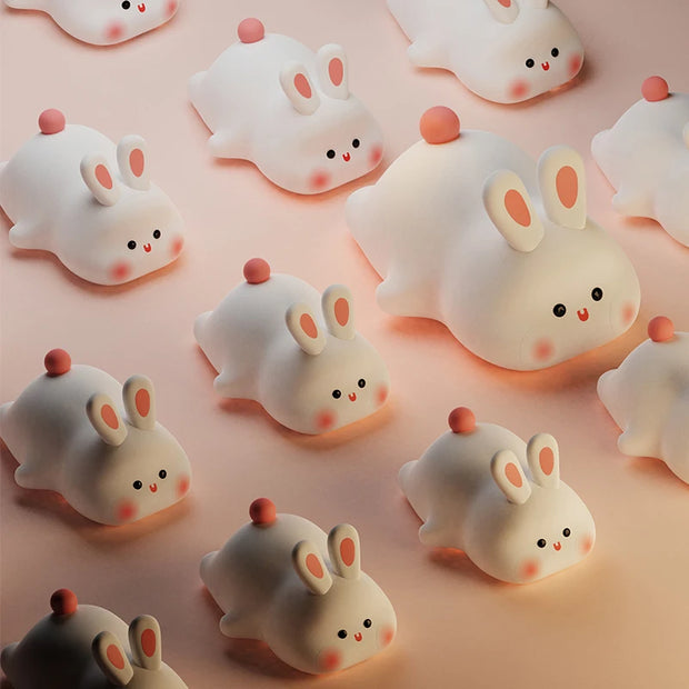 Bunny Squishy Lamp – Soft LED Night Light | Order-Oasis