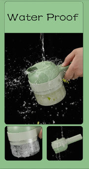 Order-Oasis ™ 4-in-1 Mini Electric Veggie Cutter