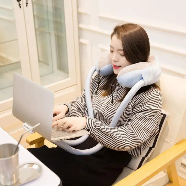 Phone Holder Neck Pillow - Adjustable Flexible | Order-Oasis