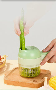 Order-Oasis ™ 4-in-1 Mini Electric Veggie Cutter