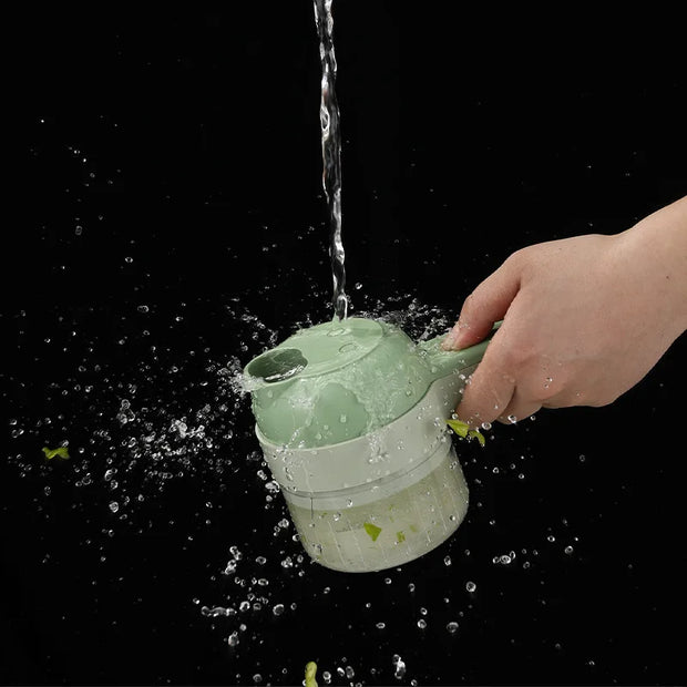 Order-Oasis ™ 4-in-1 Mini Electric Veggie Cutter