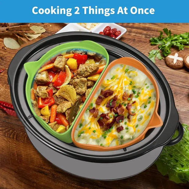 Order-Oasis™ Reusable Heat-Resistant Silicone Slow Cooker Liners (2-Pack)
