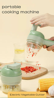 Order-Oasis ™ 4-in-1 Mini Electric Veggie Cutter