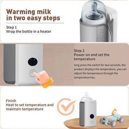 Order-Oasis™ Rechargeable Baby Milk Bottle Heater