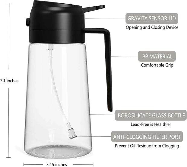 Order-Oasis ™ 2-in-1 Glass Oil Sprayer