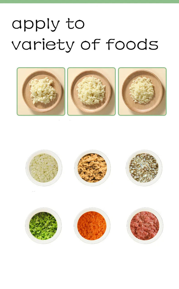 Order-Oasis ™ 4-in-1 Mini Electric Veggie Cutter