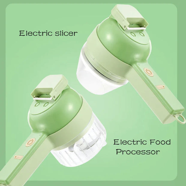 Order-Oasis ™ 4-in-1 Mini Electric Veggie Cutter