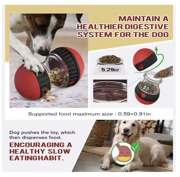 Order-Oasis ™ Interactive Food Dispensing Dog Toy Puzzle