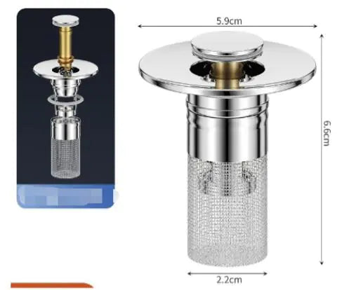 Order-Oasis™ Stainless Steel Sink Drain Filter Stopper