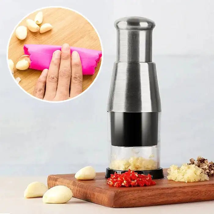 Order-Oasis™ Hand Press Garlic Chopper