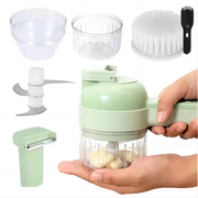 Order-Oasis ™ 4-in-1 Mini Electric Veggie Cutter