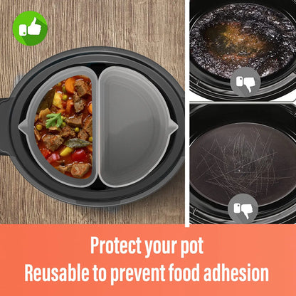 Order-Oasis™ Reusable Heat-Resistant Silicone Slow Cooker Liners