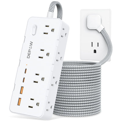 Order-Oasis™ 10ft Surge Protector Power Strip