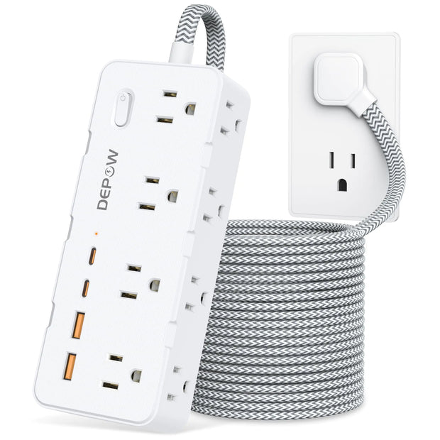 Order-Oasis™ 10ft Surge Protector Power Strip