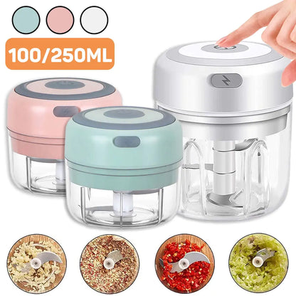 Order-Oasis™ Mini Electric Garlic Chopper